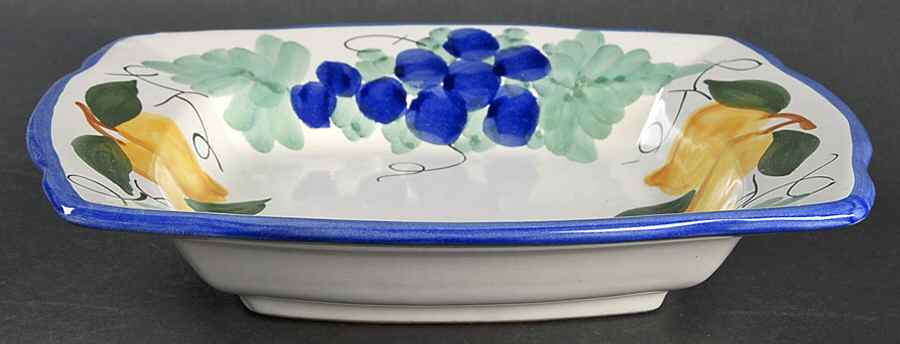 Frutta Amalfi Square Soup Bowl by Vietri (Italy)-1