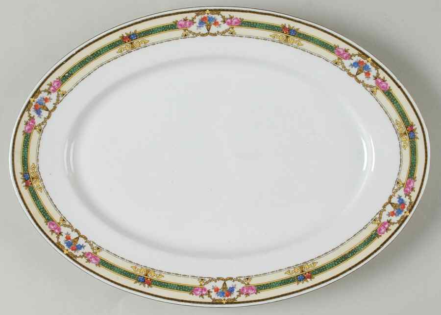 VIT121 12" Oval Serving Platter by Victoria (Czech)-1