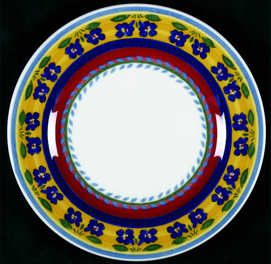 Blue Flowers Salad/Dessert Plate by Vista Alegre-1