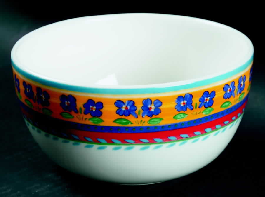 Blue Flowers Super Soup/Cereal Bowl by Vista Alegre-1