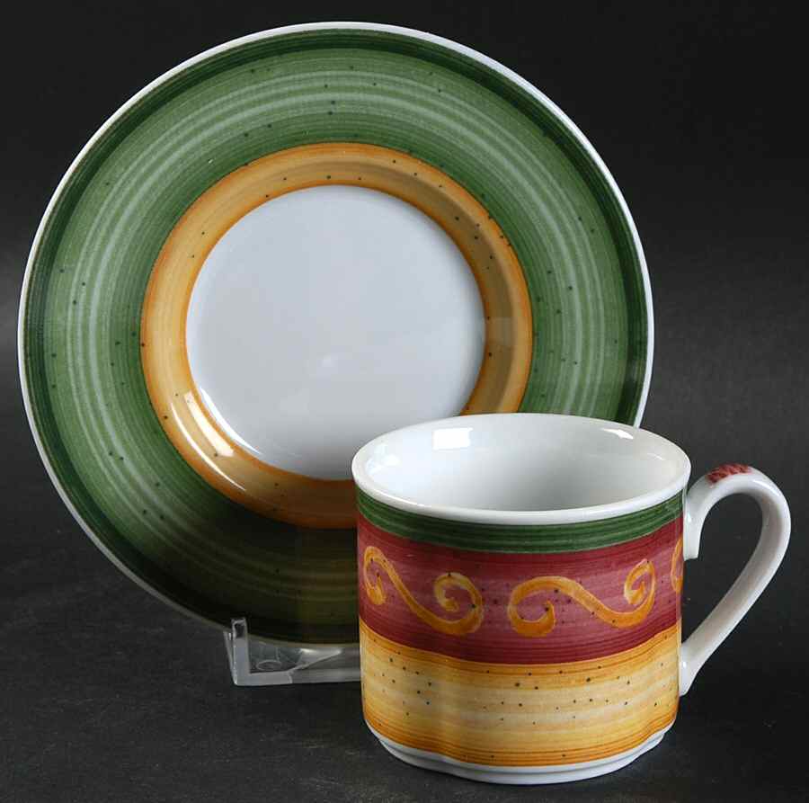 Winter Season Flat Demitasse Cup & Saucer Set by Villeroy & Boch-1