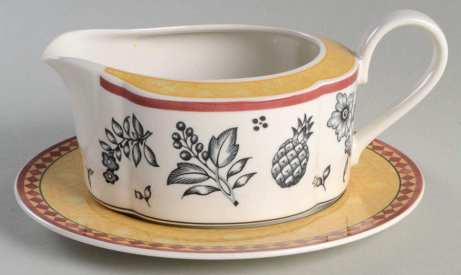 Switch Plantation (Switch 5) Round Gravy Boat & Underplate by Villeroy & Boch-1