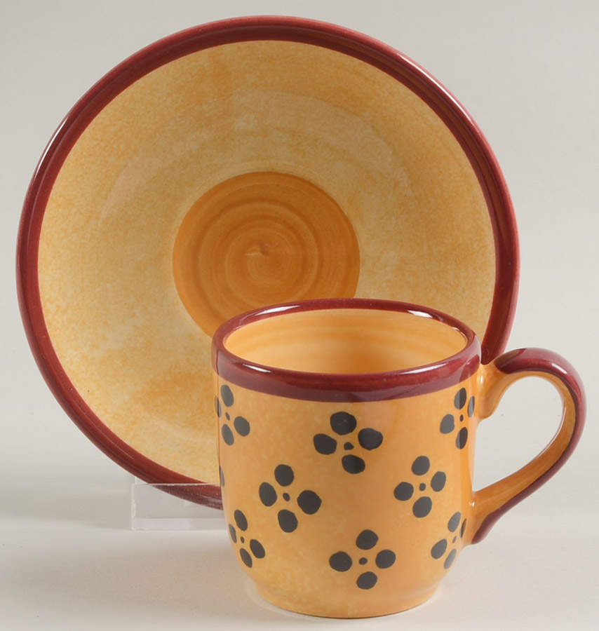Tropical (Switch 5) Flat Demitasse Cup & Saucer Set by Villeroy & Boch-1