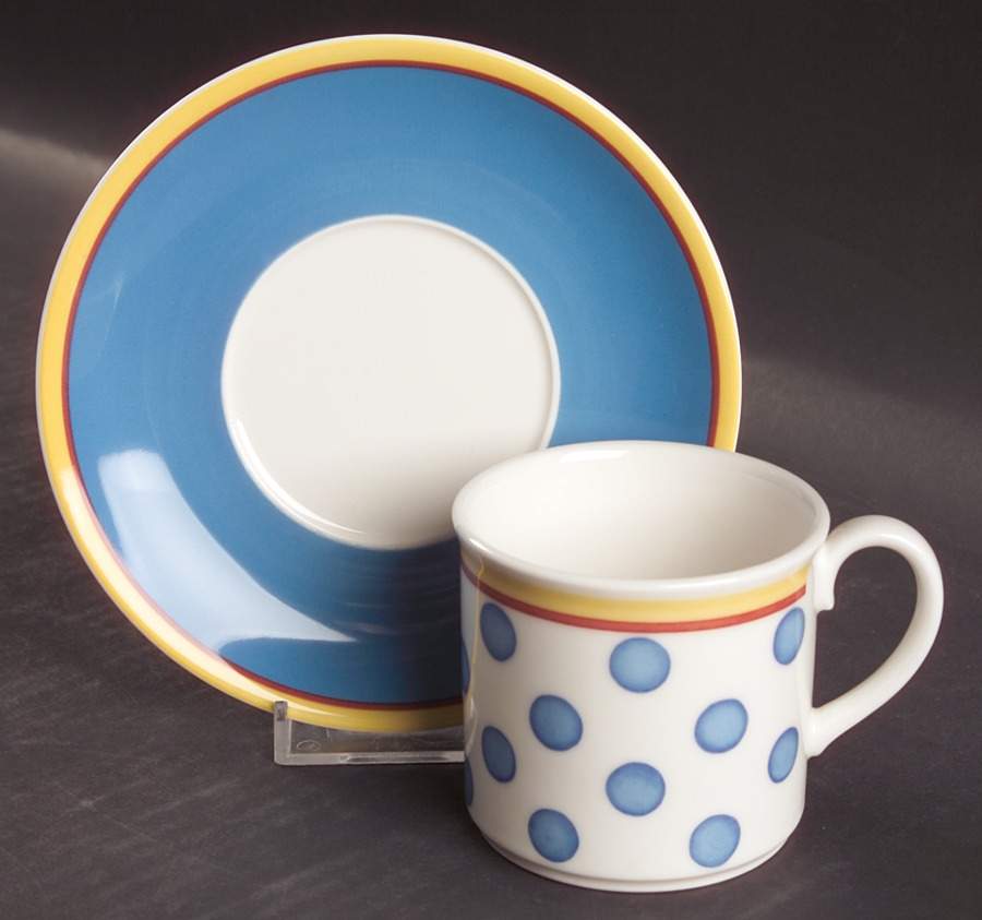 Twist Anna Flat Cup & Saucer Set by Villeroy & Boch-1