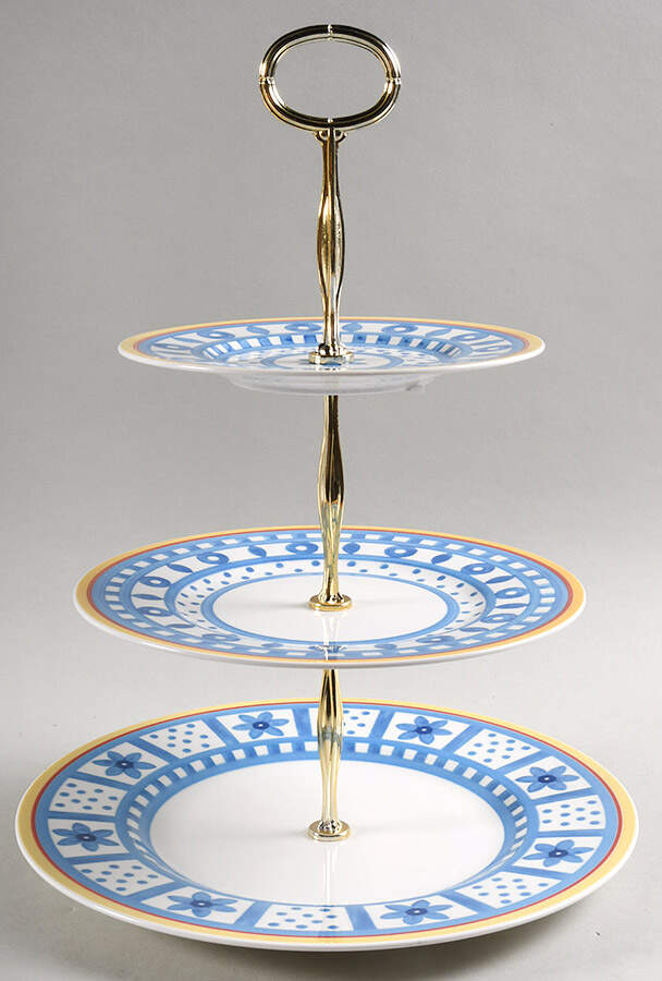 Twist Anna 13 7/8"-14 1/4" 3-Tiered Serving Tray(DP,SP,BB) HC by Villeroy & Boch-1