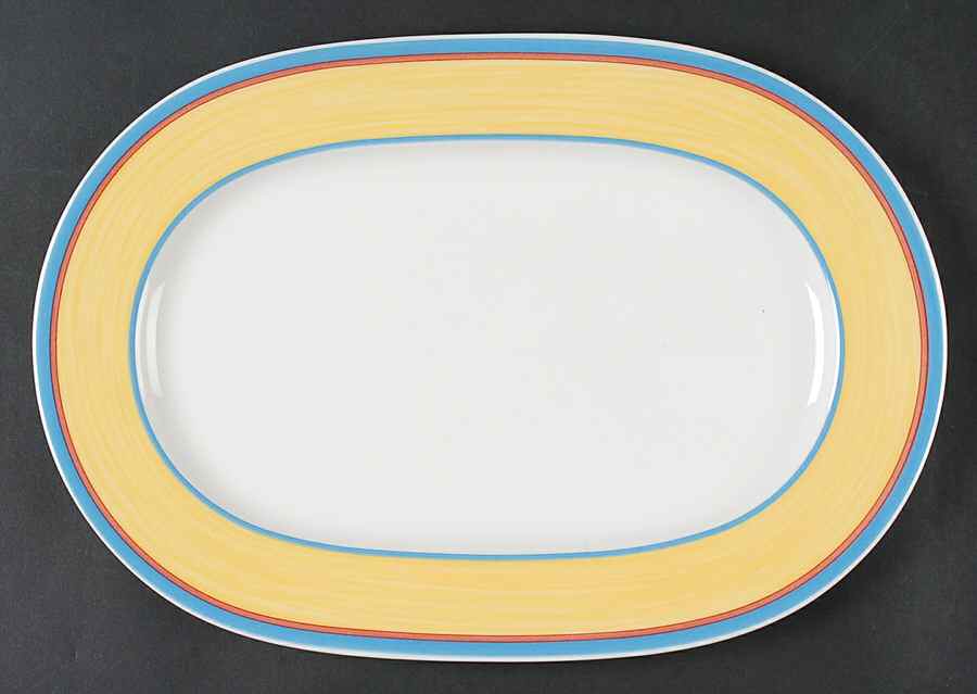 Twist Anna 13" Oval Serving Platter by Villeroy & Boch-1