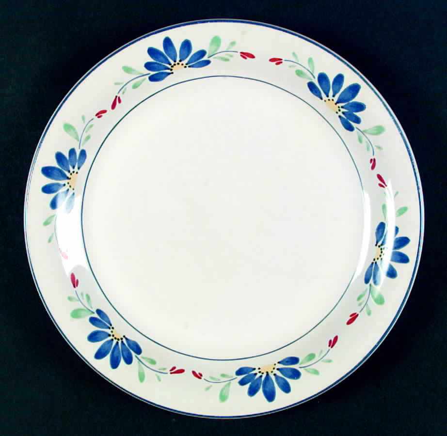 Blue Daisy Dinner Plate by Vitromaster-1
