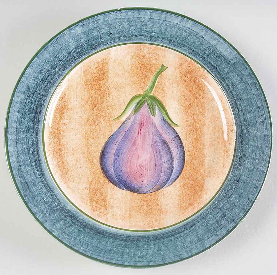 Harvest Vegetables (Not Embossed) Wall Plate by Vietri (Italy)-1