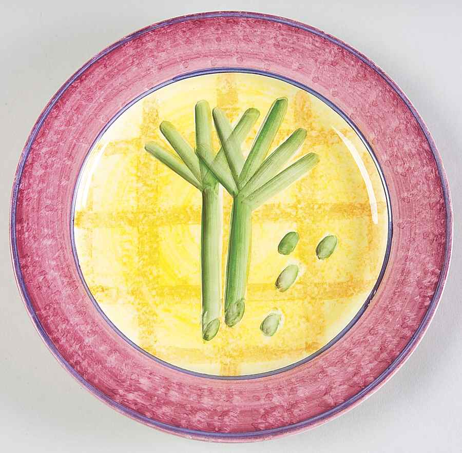 Harvest Vegetables (Not Embossed) Wall Plate by Vietri (Italy)-1