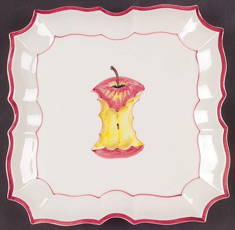 Disappearing Apples Wall Plate by Vietri (Italy)-1