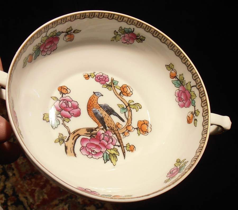 VTO13 Flat Cream Soup Bowl by Victoria (Austria)-1