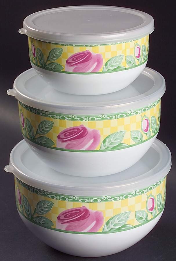 A Rose (3 Piece) Metal Bowl Set with Lid by Villeroy & Boch-1