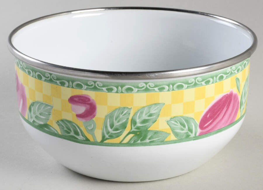 A Rose 5 3/4" Metal Bowl by Villeroy & Boch-1