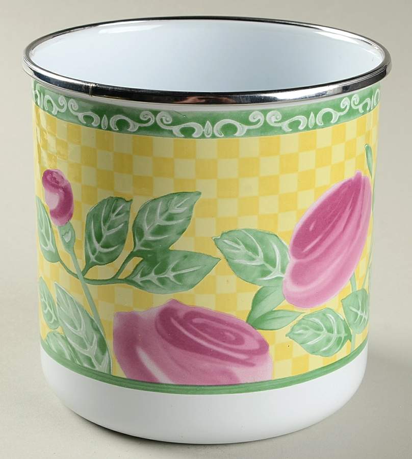 A Rose Small Metal Canister No Wood Lid by Villeroy & Boch-1