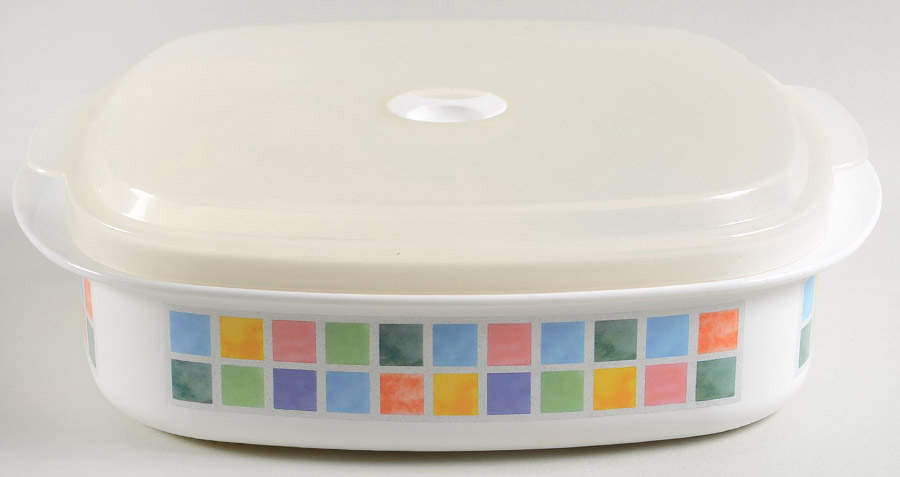 Twist Alea Limone 40 Oz Square Plastic Microwave Bowl w/Vent Lid by Villeroy & Boch-1