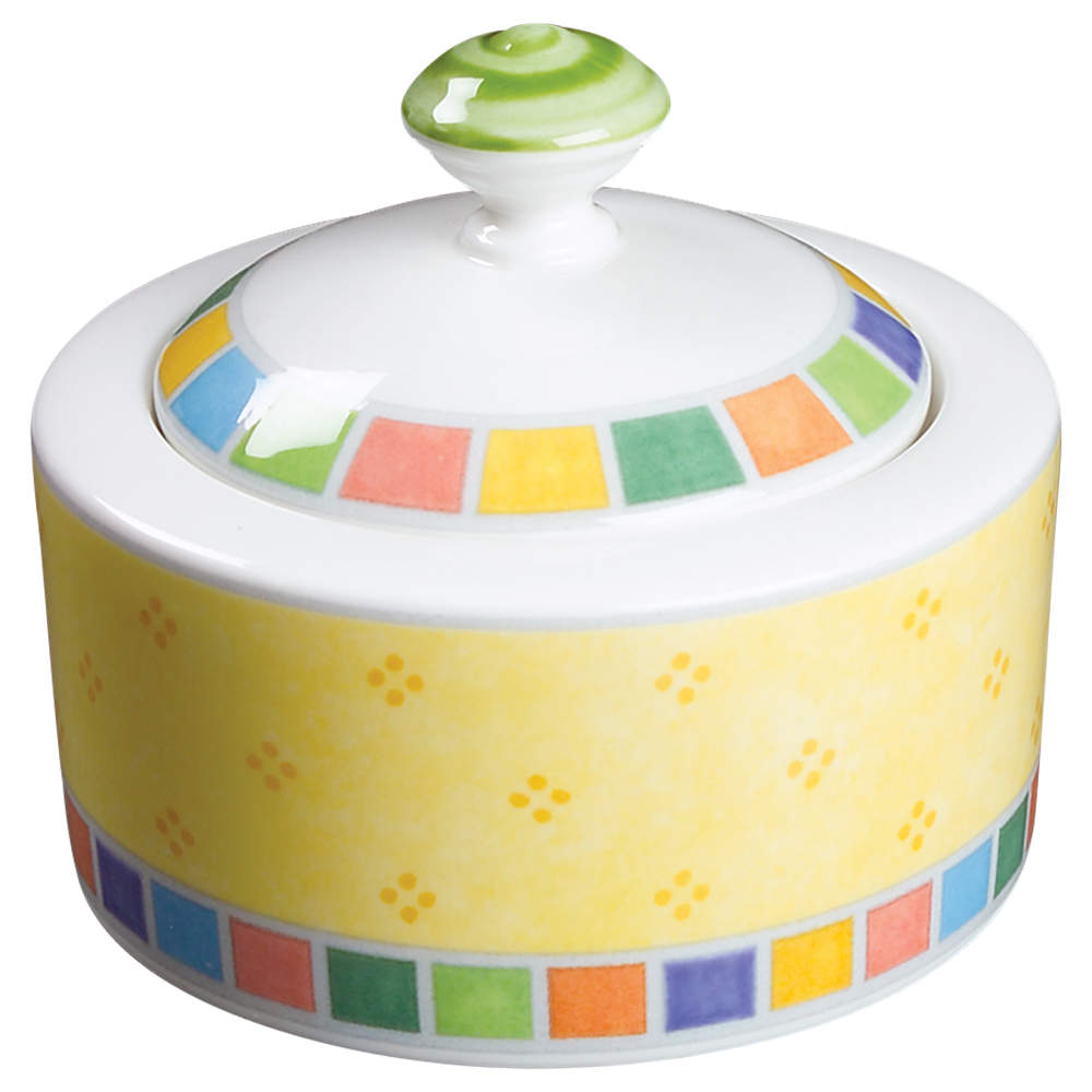 Twist Alea Limone Sugar Bowl & Lid by Villeroy & Boch-1