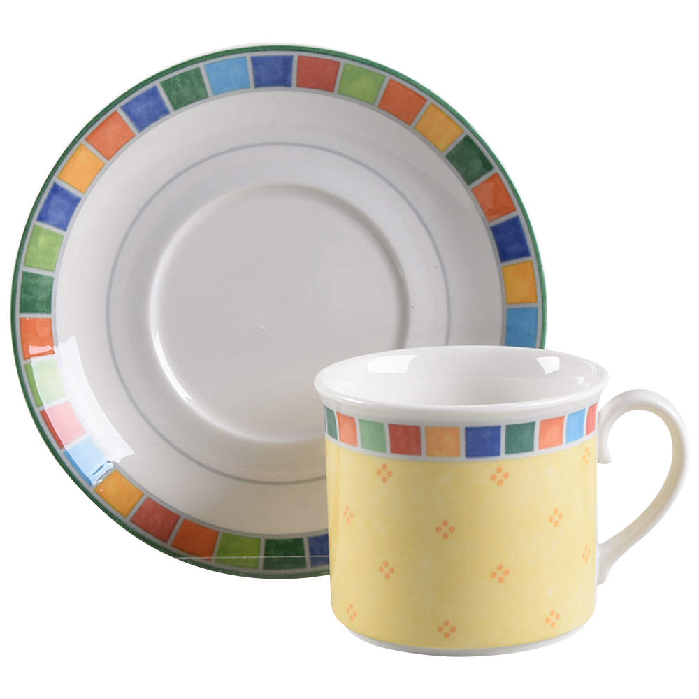 Twist Alea Limone Breakfast Cup & Saucer Set by Villeroy & Boch-1