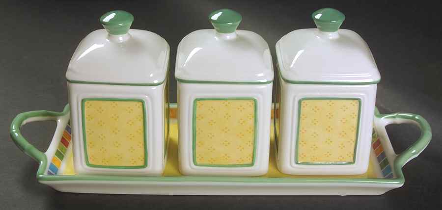 Twist Alea Limone (4 Piece) Jam/Jelly Set (3 JJ & JJS4AT) by Villeroy & Boch-1