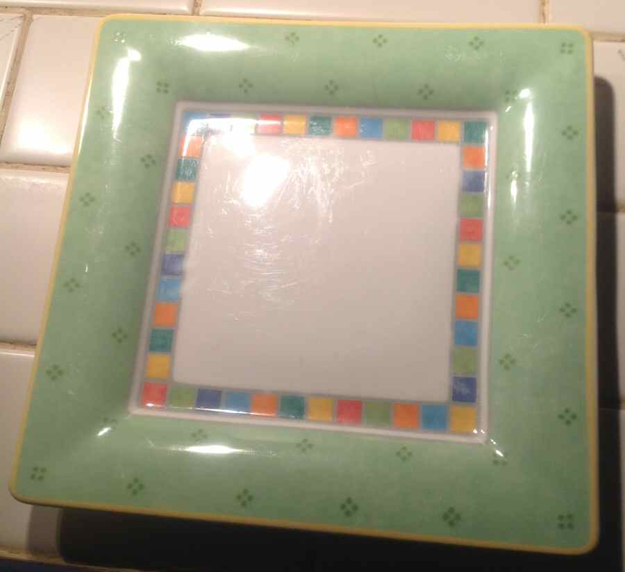 Twist Alea Verde Square Dinner Plate by Villeroy & Boch-1
