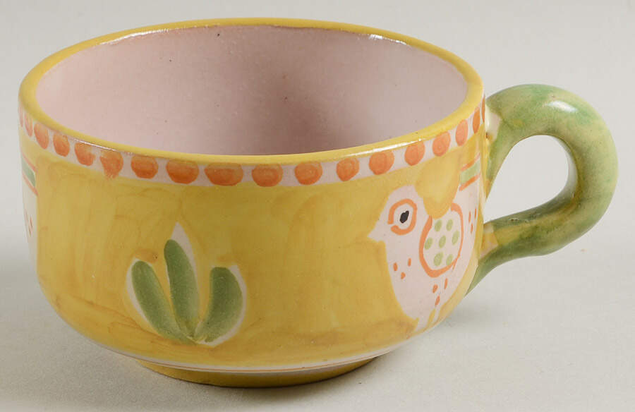 Campagna-Chicken Flat Cup by Ceramica Artistica (CAS Vietri)-1