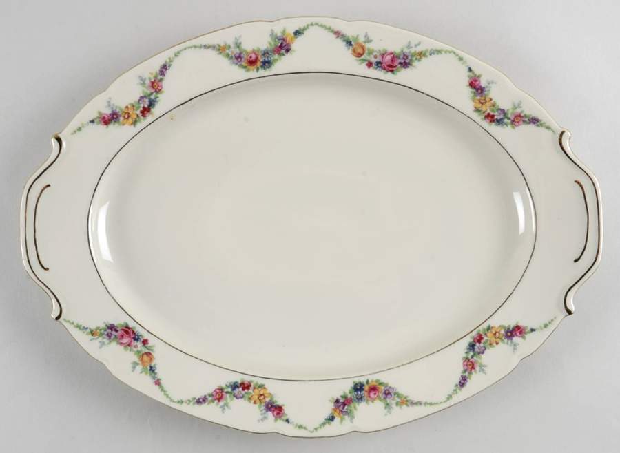 VIT138 15" Oval Serving Platter by Victoria (Czech)-1