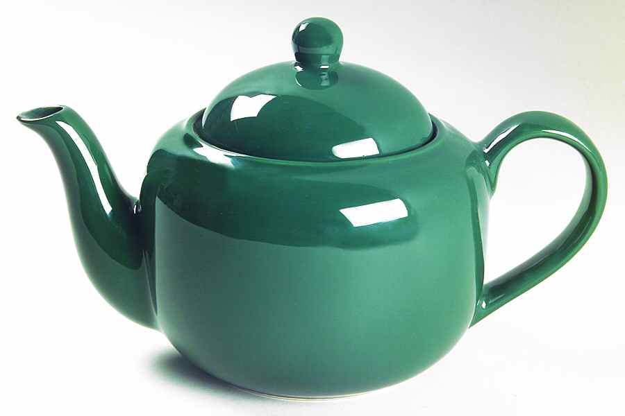Prisma Hunter Green Teapot & Lid by Vista Alegre-1