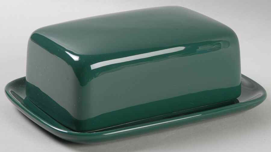 Prisma Hunter Green 1/4 Lb Covered Butter by Vista Alegre-1