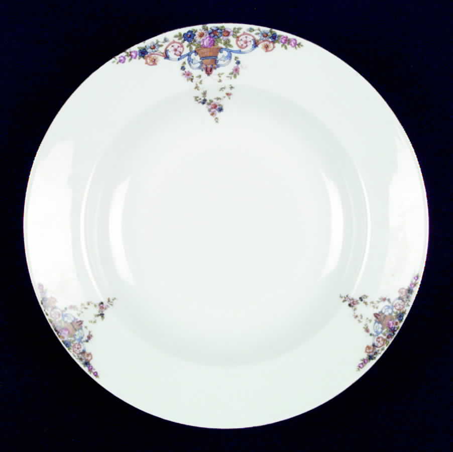 VIT139 Rim Soup Bowl by Victoria (Czech)-1