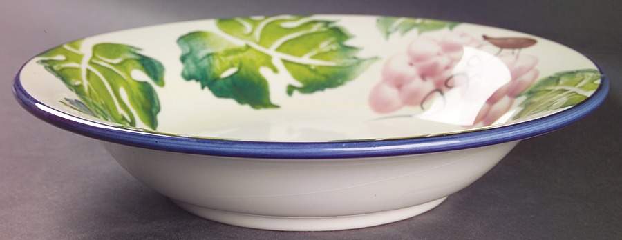 Disegno Large Rim Soup Bowl by VARM Ceramica (Italy)-1