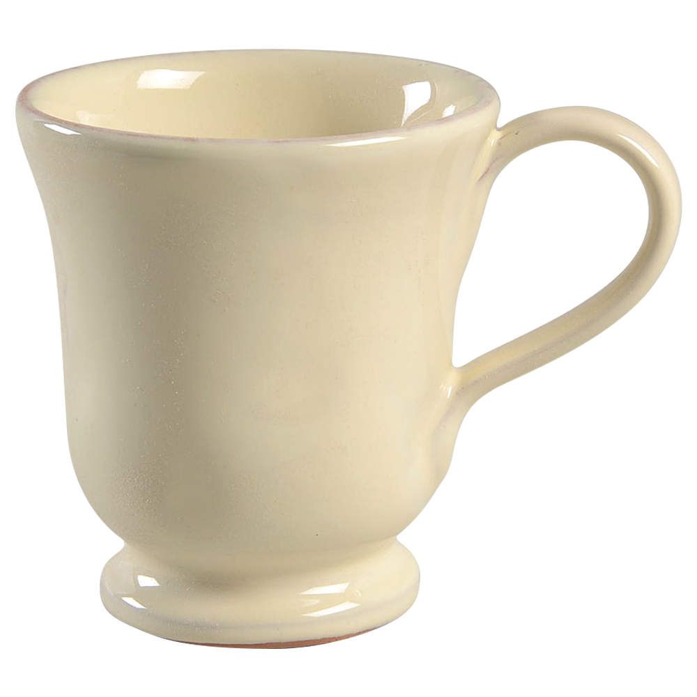 Crema Footed Mug by Vietri (Italy)-1