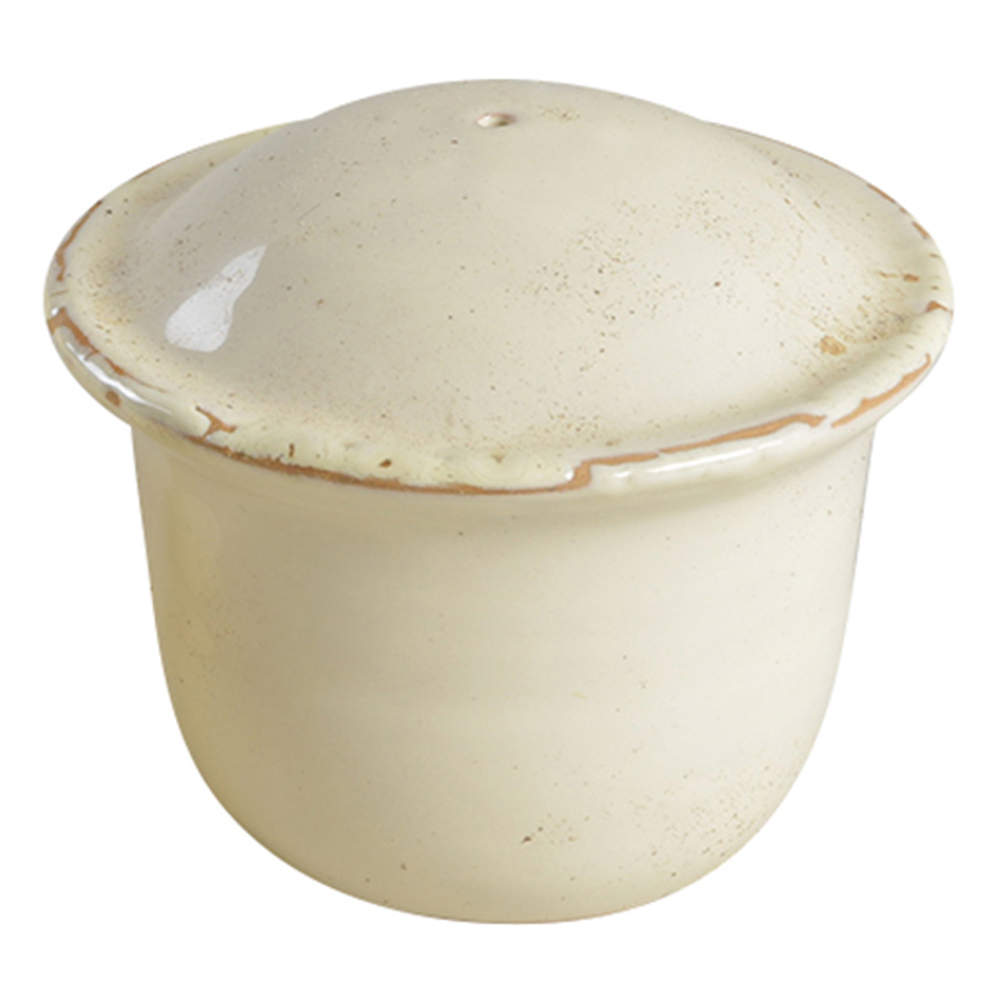 Crema Salt Shaker by Vietri (Italy)-1