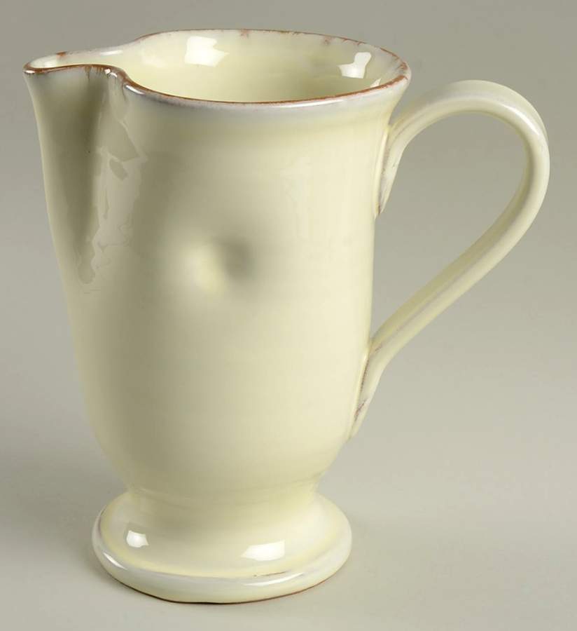 Crema 40 Oz Pitcher by Vietri (Italy)-1