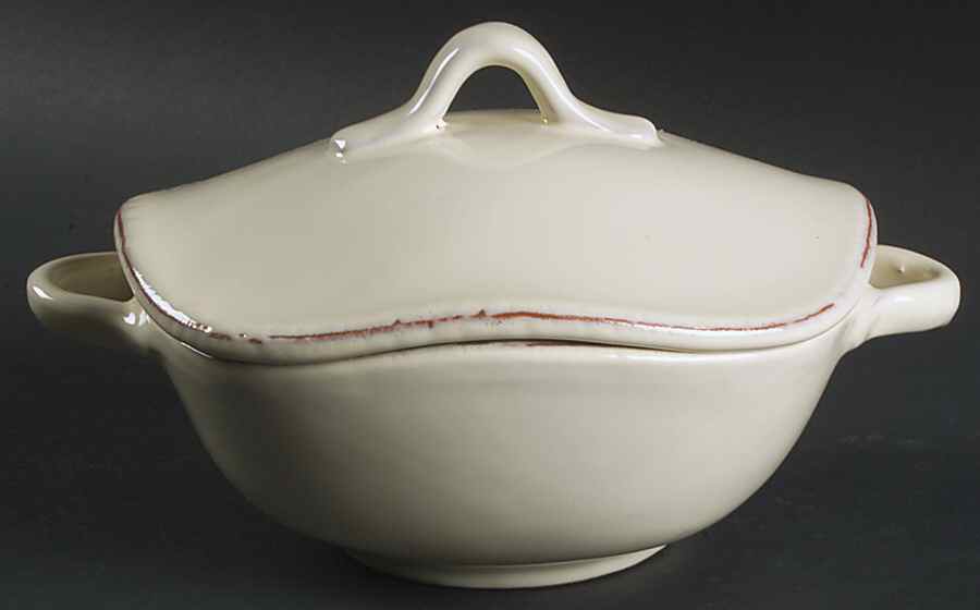 Crema Individual Casserole & Lid by Vietri (Italy)-1