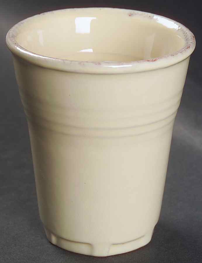 Crema China Bathroom Tumbler by Vietri (Italy)-1