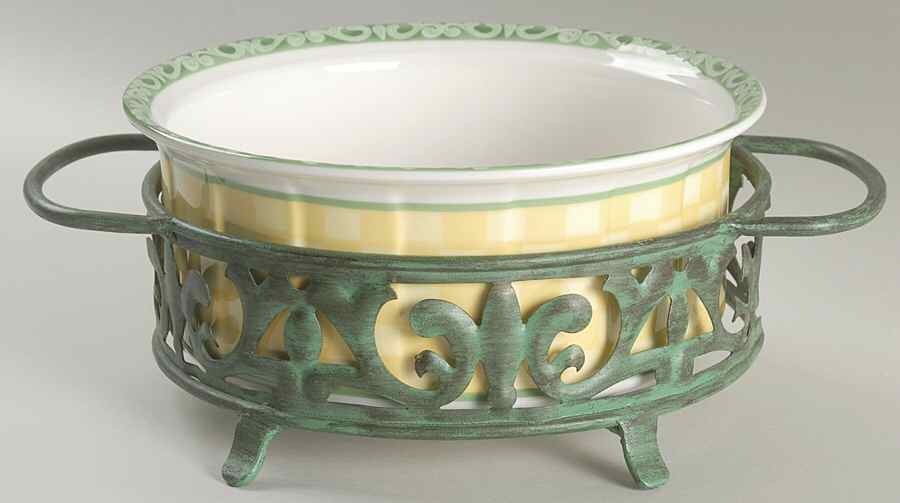 Summerhouse 8" Souffle W/Metal Stand by Villeroy & Boch-1