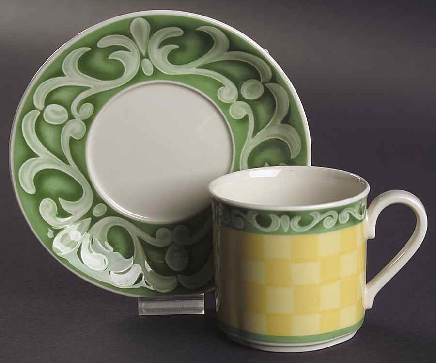 Summerhouse Flat Demitasse Cup & Saucer Set by Villeroy & Boch-1