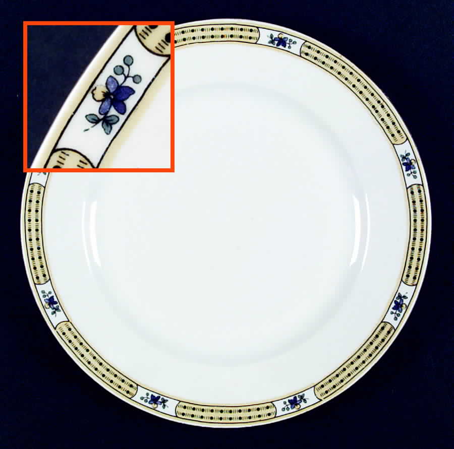 VIT145 Dinner Plate by Victoria (Czech)-1