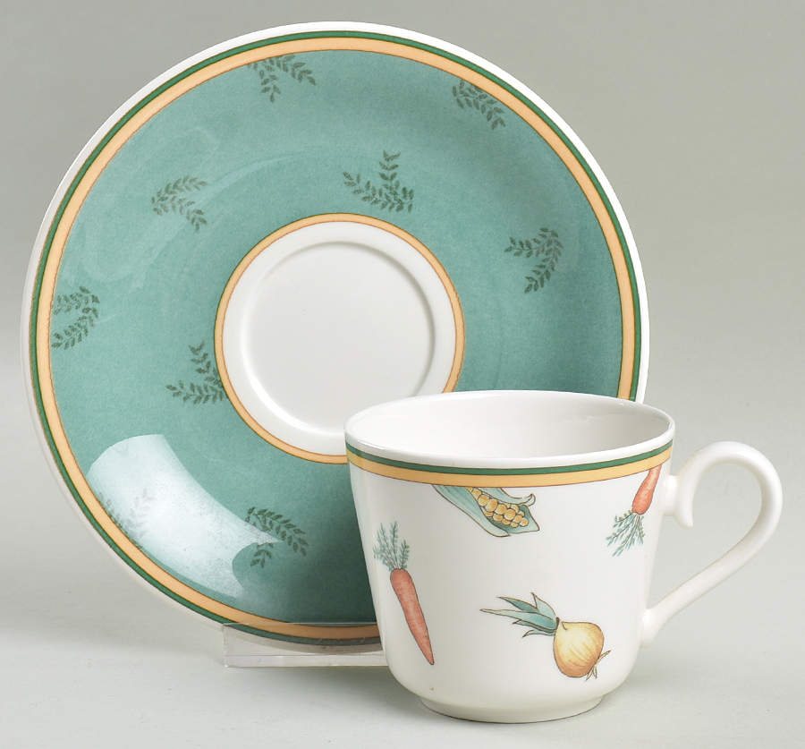 A La Ferme Flat Cup & Saucer Set by Villeroy & Boch-1