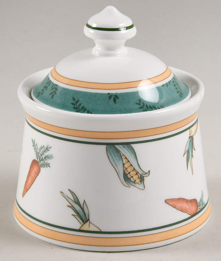 A La Ferme Sugar Bowl & Lid by Villeroy & Boch-1