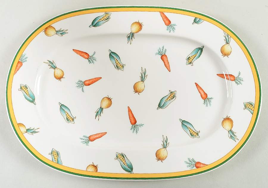 A La Ferme 13" Oval Serving Platter by Villeroy & Boch-1