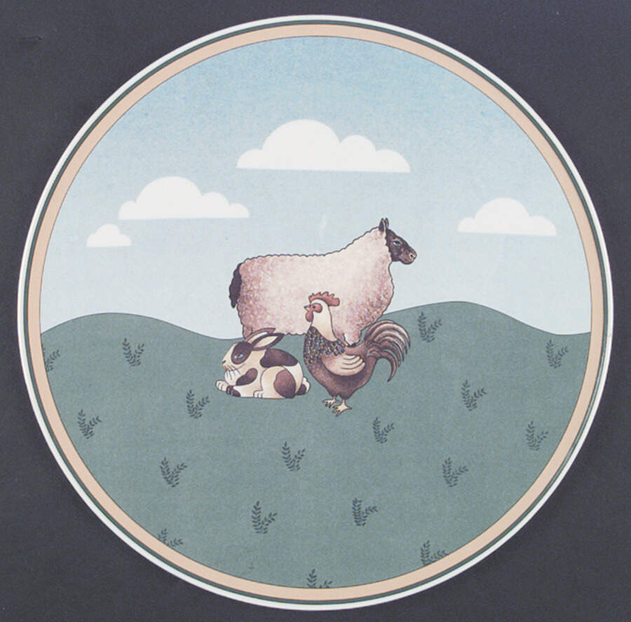Les Animaux Cake Plate by Villeroy & Boch-1