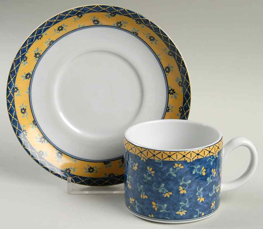Canarias Flat Cup & Saucer Set by Vista Alegre-1
