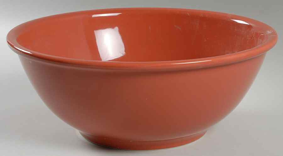 Prisma Terra Cotta (Brick) 12" Large Salad Serving Bowl by Vista Alegre-1