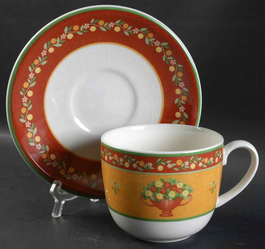 Toscana Breakfast Cup & Saucer Set by Vista Alegre-1