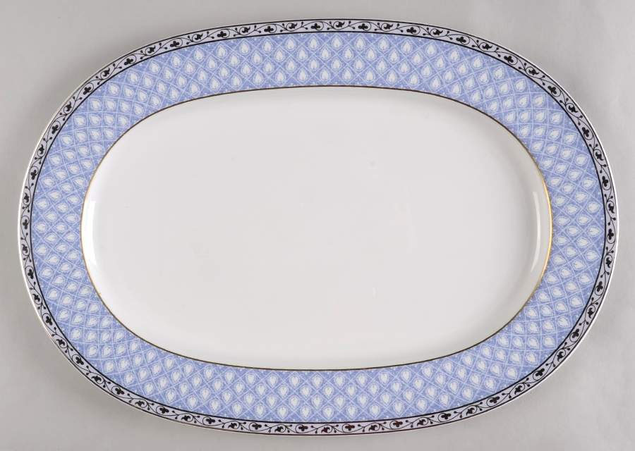 Azurea 16" Oval Serving Platter by Villeroy & Boch-1