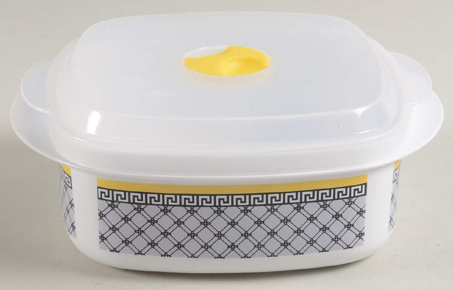 Audun Ferme Small Square Melamine Bowl with Plastic Lid by Villeroy & Boch-1