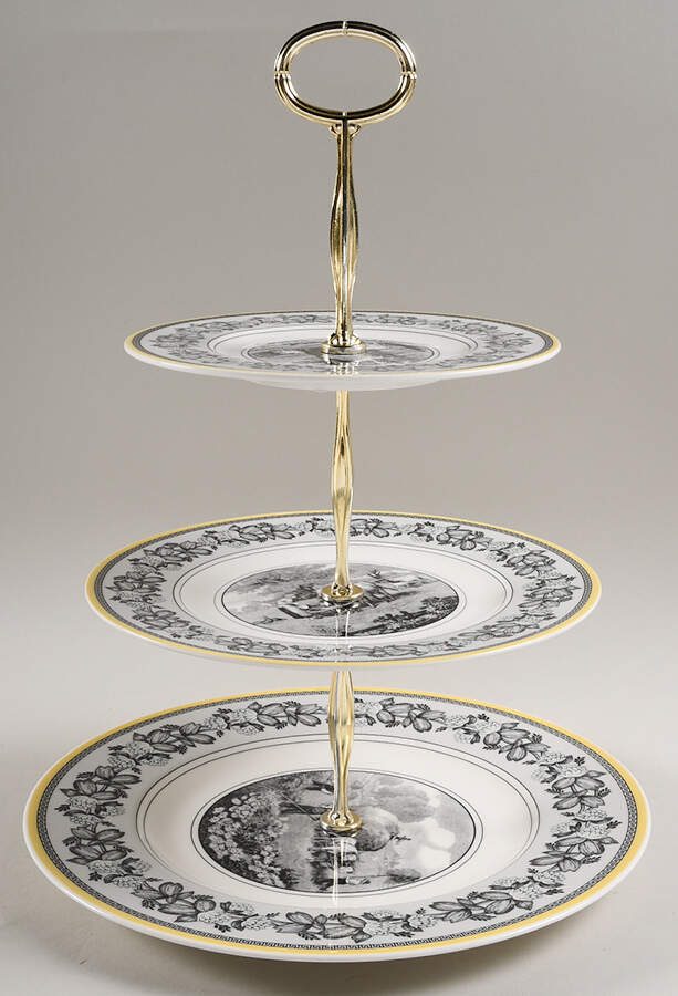 Audun Ferme 13 7/8"-14 1/4" 3-Tiered Serving Tray(DP,SP,BB) HC by Villeroy & Boch-1