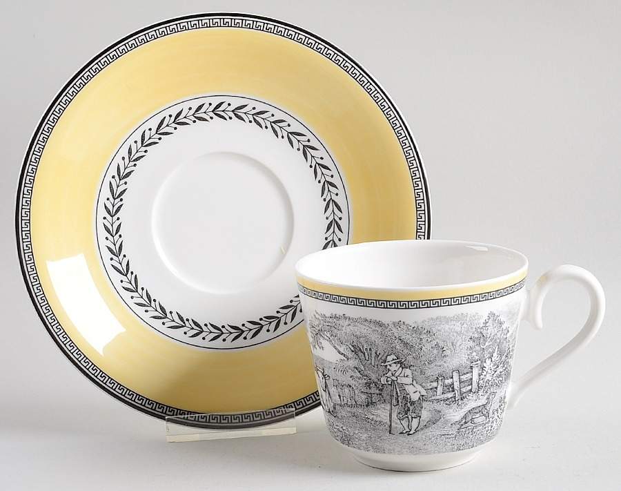 Audun Ferme Breakfast Cup & Cream Soup Saucer Set by Villeroy & Boch-1