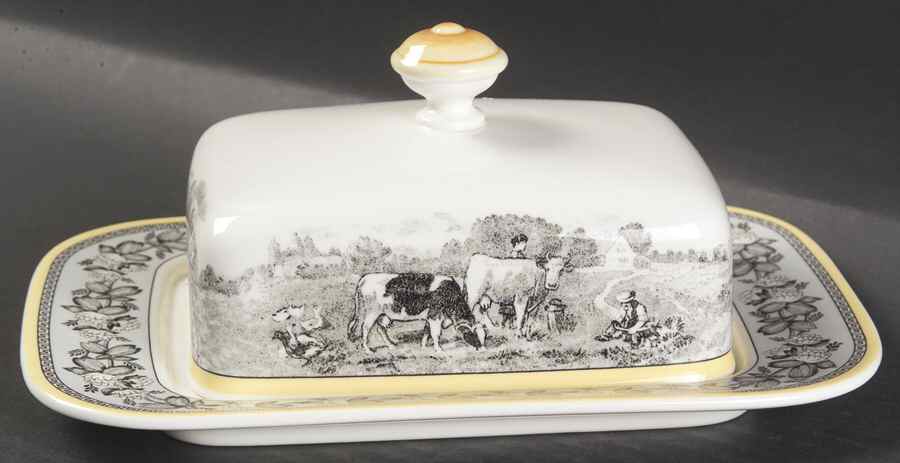 Audun Ferme Rectangular Covered Butter by Villeroy & Boch-1