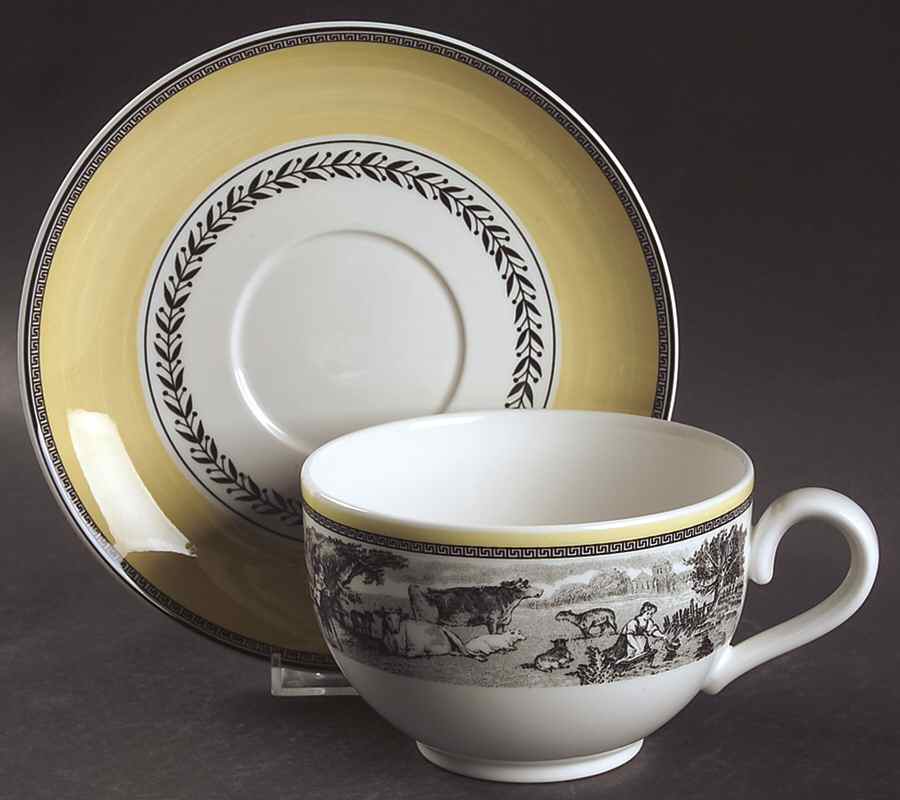 Audun Ferme Jumbo Cup & Saucer Set by Villeroy & Boch-1